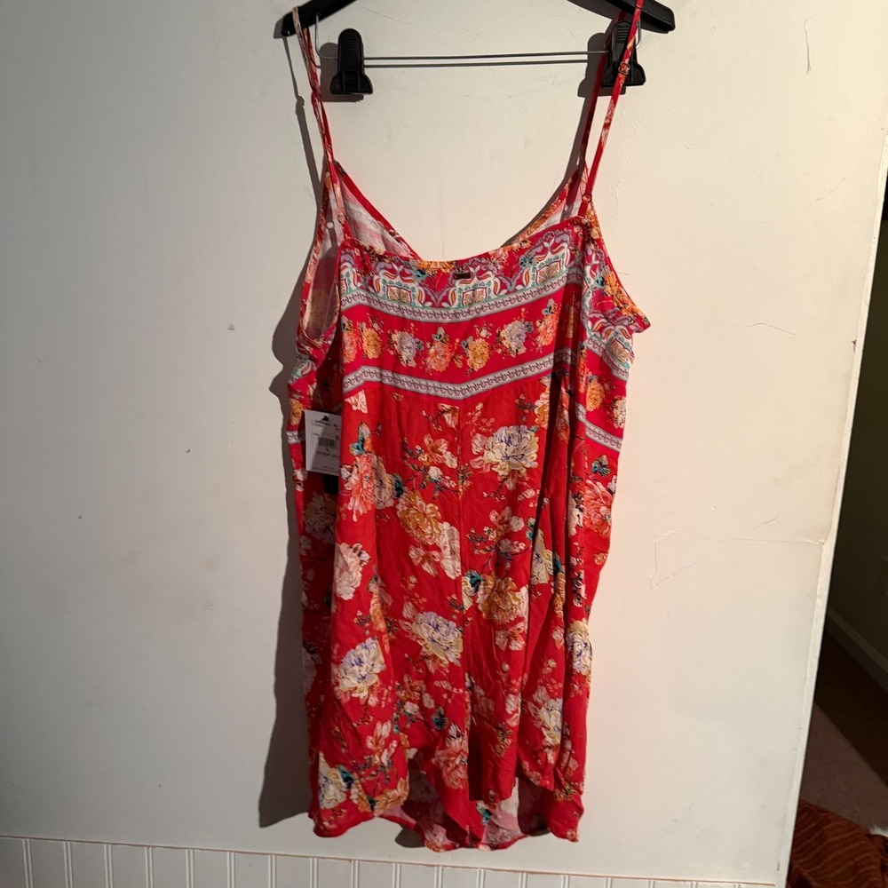 O'Neill Liame Romper XL Red Boho Beachy Cottagecore Festival NWT - Picture 6 of 7